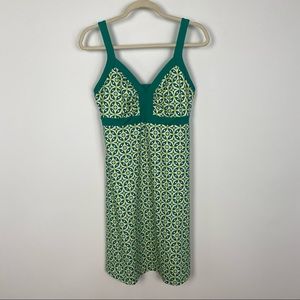 Patagonia Women Minette Dress Tank A-Line Strappy Quick Dry Green